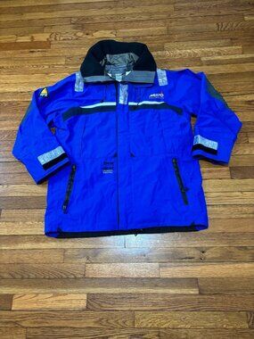 Musto HPX Gore-Tex Ocean Performance Sailing Jacket Mens Sz 2XL Blue Reflective